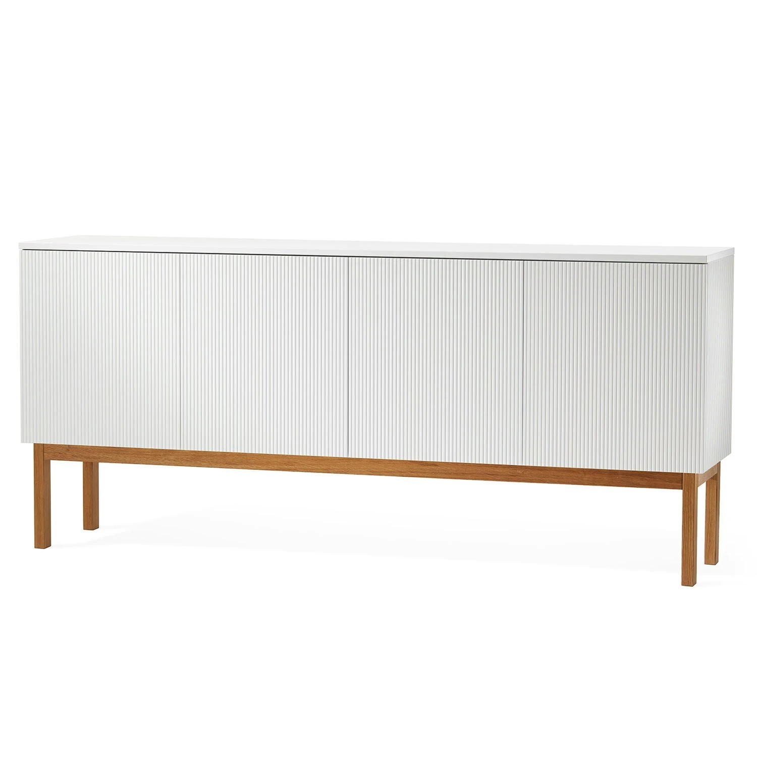 Beam Cabinet, White/Oiled Oak 3 Beam Cabinet, White/Oiled Oak