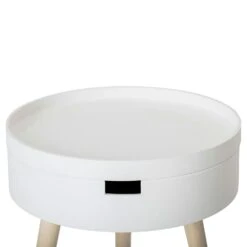 Bloomingville Sideboard H47cm Ø38cm, White 10 Bloomingville Sideboard H47cm Ø38cm, White -Meubelwinkel bloomingville sideboard h47cm 38cm white 7