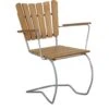 Brafab 56:An Chair, Galvanized/Teak -Meubelwinkel brafab 56an chair galvanized teak 0