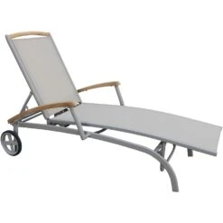 Brafab Andy Restbed, Teak/Khaki