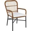 Brafab Anemon Eetstoel, Naturel/Wit -Meubelwinkel brafab anemon dining chair with cushion 0