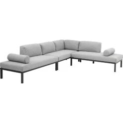 Brafab Gonessa Bankstel , Antraciet / Grijs -Meubelwinkel brafab gonessa bankstel antraciet grijs 12