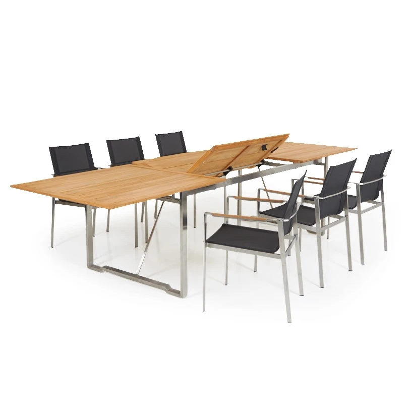 Brafab Gotland Stackable Chair, Stainless/Black 4 Brafab Gotland Stackable Chair, Stainless/Black - Afbeelding 2