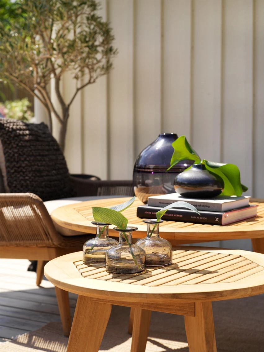 Brafab Kastos Salontafel Teak, D60 H45 Cm 5 Brafab Kastos Salontafel Teak, D60 H45 Cm - Afbeelding 3