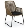 Brafab Midway Dining Chair With Pad, Nature 2 Brafab Midway Dining Chair With Pad, Nature -Meubelwinkel brafab midway with black seat cushion nature 2