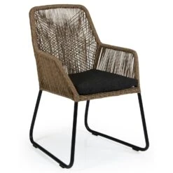 Brafab Midway Dining Chair With Pad, Nature