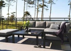 Brafab Stettler Modulaire Bank Eindstuk Links, Zwart/Grijs -Meubelwinkel brafab stettler modulaire bank eindstuk links zwart grijs 2