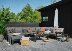 Brafab Stettler Modulaire Bank Eindstuk Links, Zwart/Grijs -Meubelwinkel brafab stettler modulaire bank eindstuk links zwart grijs 3