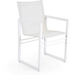 Brafab Vevi Dining Chair, White/Alu