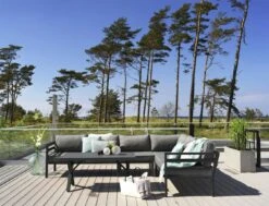 Brafab Weldon Hoekbank 5-zits, Zwart/Grijs -Meubelwinkel brafab weldon corner sofa inc seat cushions 17