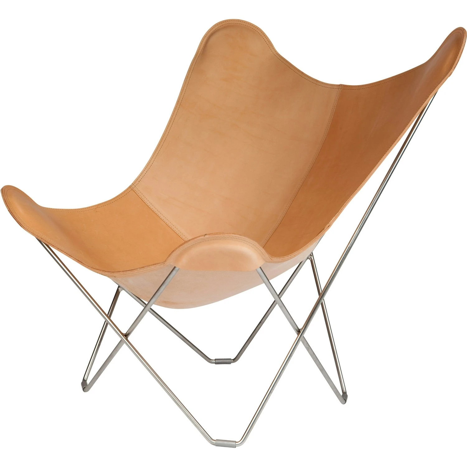 Pampa Mariposa BF Chair, Crude Nature/Chrome 3 Pampa Mariposa BF Chair, Crude Nature/Chrome