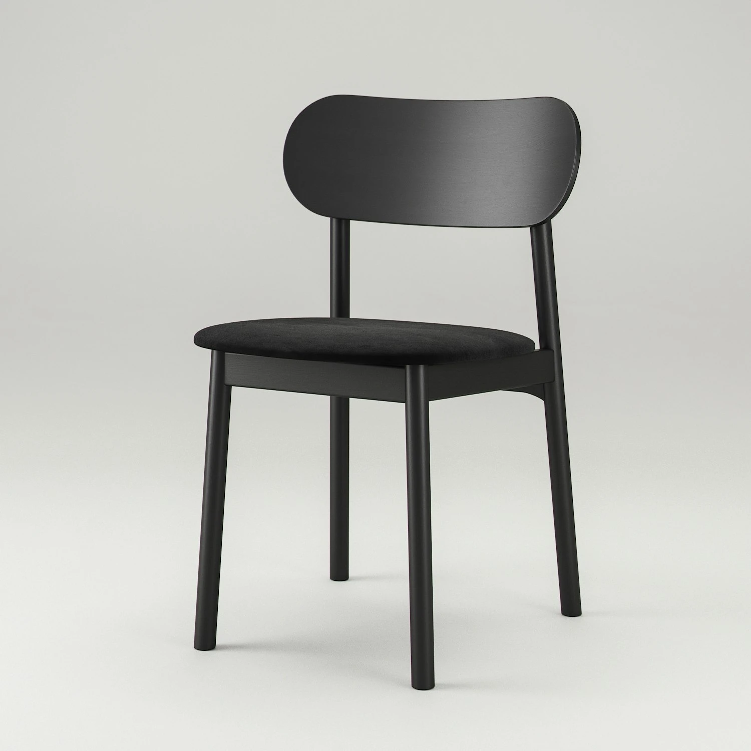 Elephant Stoel, Zwart/Zwart Velvet 5 Elephant Stoel, Zwart/Zwart Velvet - Afbeelding 3