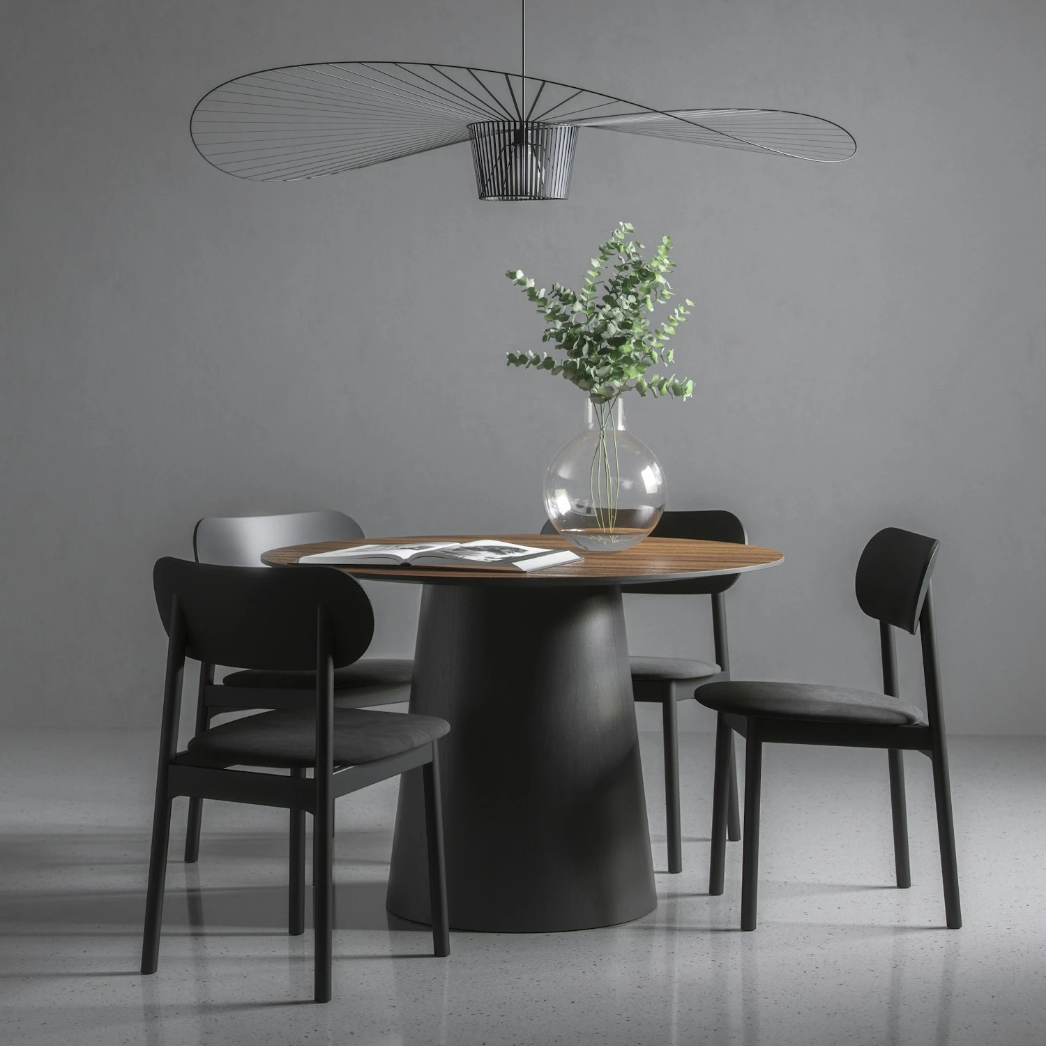 Elephant Stoel, Zwart/Zwart Velvet 8 Elephant Stoel, Zwart/Zwart Velvet - Afbeelding 6