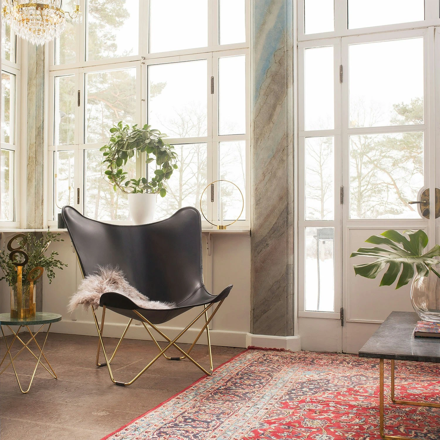 Le Bat Armchair, Brass/Black 4 Le Bat Armchair, Brass/Black - Afbeelding 2