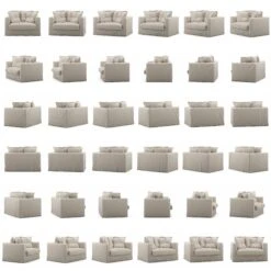 Le Grand Air Love Seat Katoen, Beige 12 Le Grand Air Love Seat Katoen, Beige -Meubelwinkel decotique le grand air love seat katoen 16