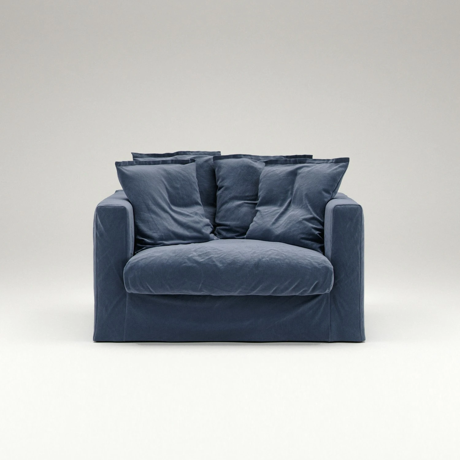 Le Grand Air Love Seat Katoen, Donkerblauw 4 Le Grand Air Love Seat Katoen, Donkerblauw - Afbeelding 2