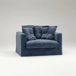 Le Grand Air Love Seat Katoen, Donkerblauw 10 Le Grand Air Love Seat Katoen, Donkerblauw -Meubelwinkel decotique le grand air love seat katoen 32