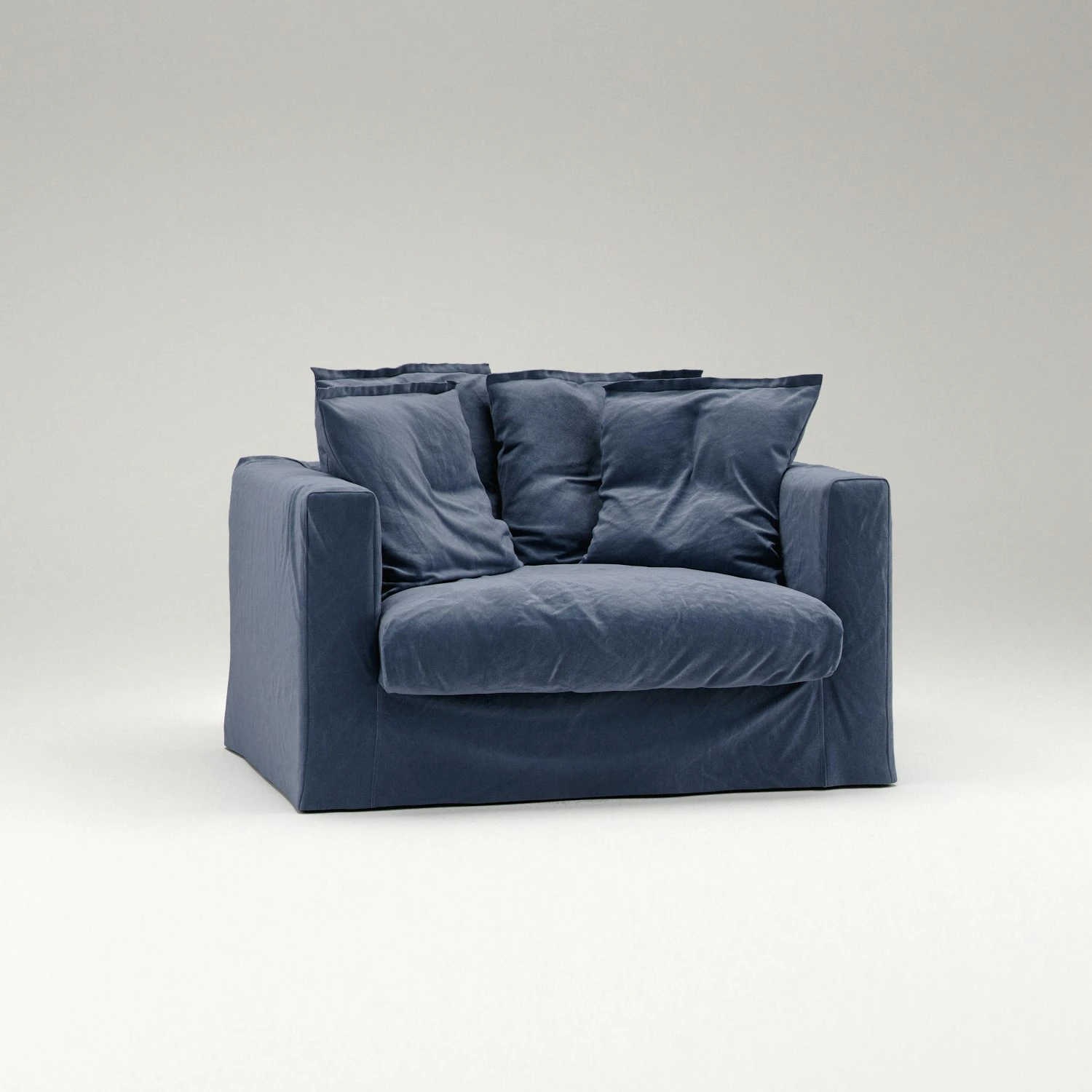 Le Grand Air Love Seat Katoen, Donkerblauw 5 Le Grand Air Love Seat Katoen, Donkerblauw - Afbeelding 3