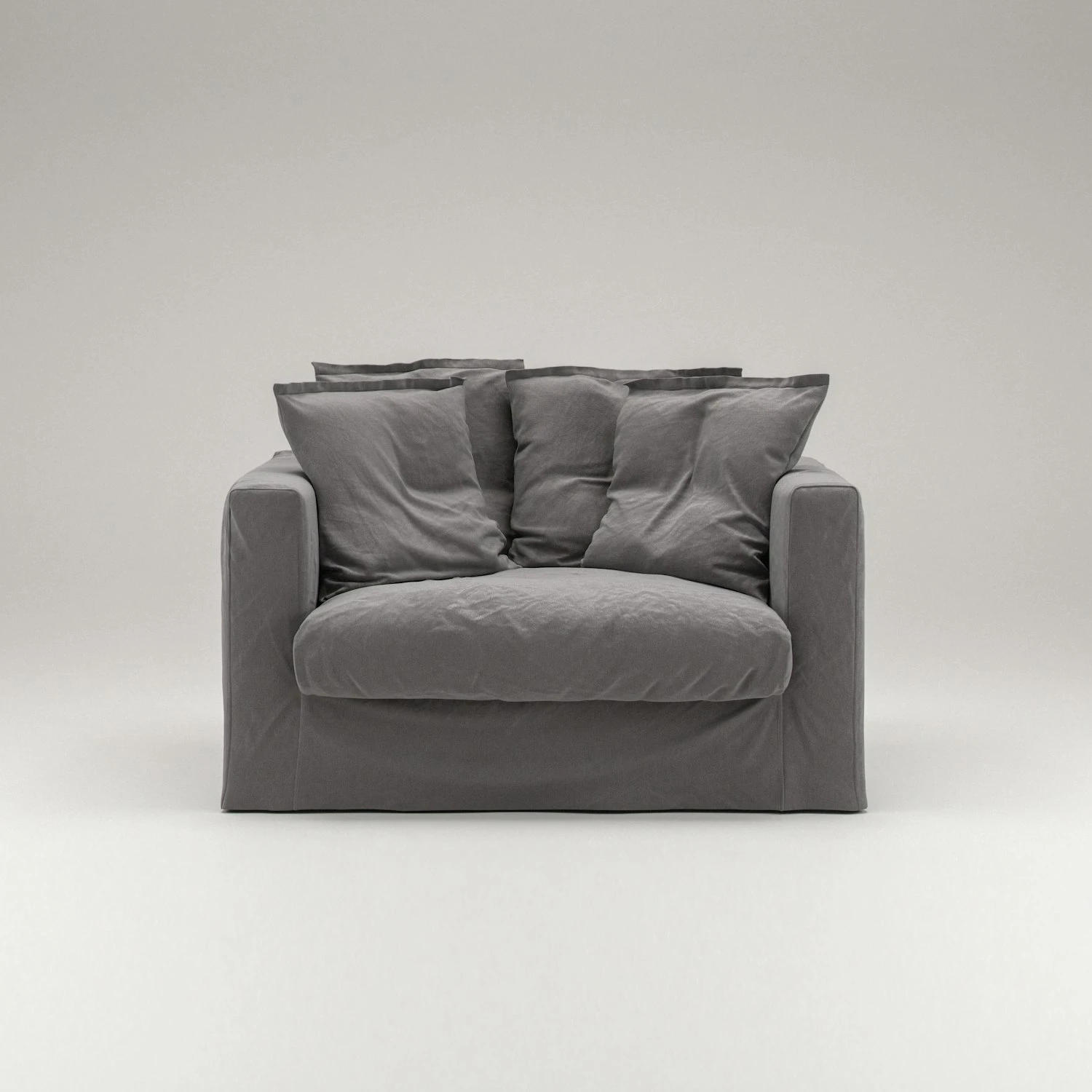 Le Grand Air Love Seat Katoen, Grijs 4 Le Grand Air Love Seat Katoen, Grijs - Afbeelding 2