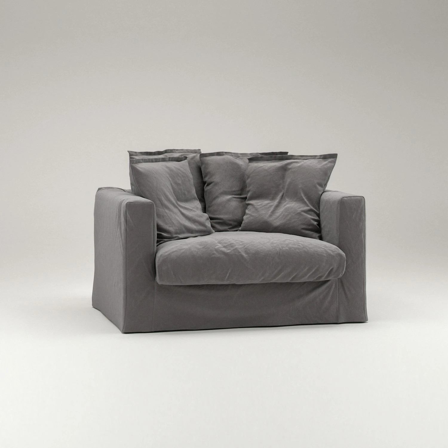 Le Grand Air Love Seat Katoen, Grijs 5 Le Grand Air Love Seat Katoen, Grijs - Afbeelding 3