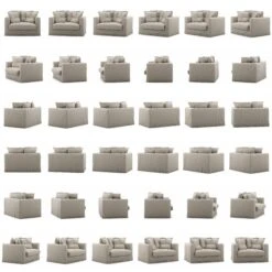 Le Grand Air Loveseat Linen, Future Grey 12 Le Grand Air Loveseat Linen, Future Grey -Meubelwinkel decotique le grand air loveseat linen 67