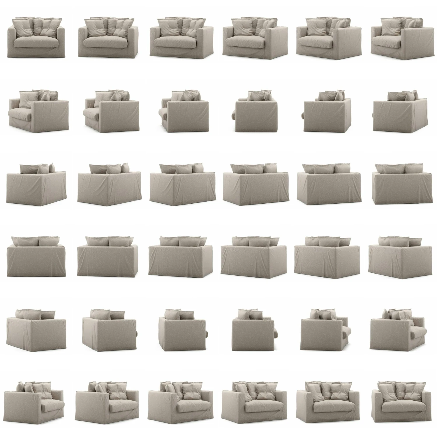 Le Grand Air Loveseat Linen, Future Grey 7 Le Grand Air Loveseat Linen, Future Grey - Afbeelding 5