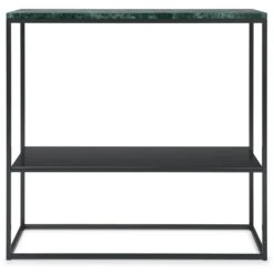 Marvelous Sideboard 90x80 Cm, Black / Green Marble