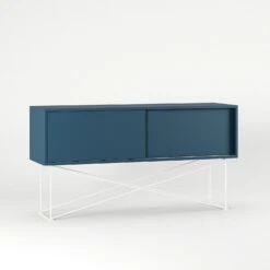 Vogue Media Furniture 136H, Darkblue/2DB/White 10 Vogue Media Furniture 136H, Darkblue/2DB/White -Meubelwinkel decotique vogue media furniture 136 with frame stand 234