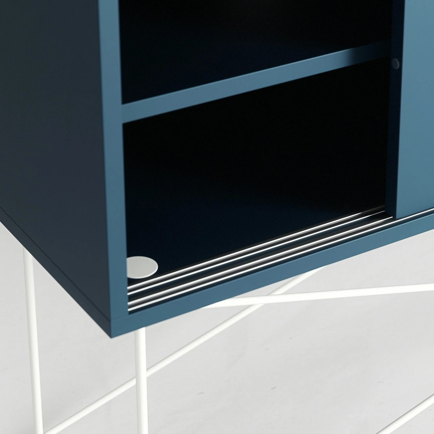 Vogue Media Furniture 136H, Darkblue/2DB/White 6 Vogue Media Furniture 136H, Darkblue/2DB/White - Afbeelding 4