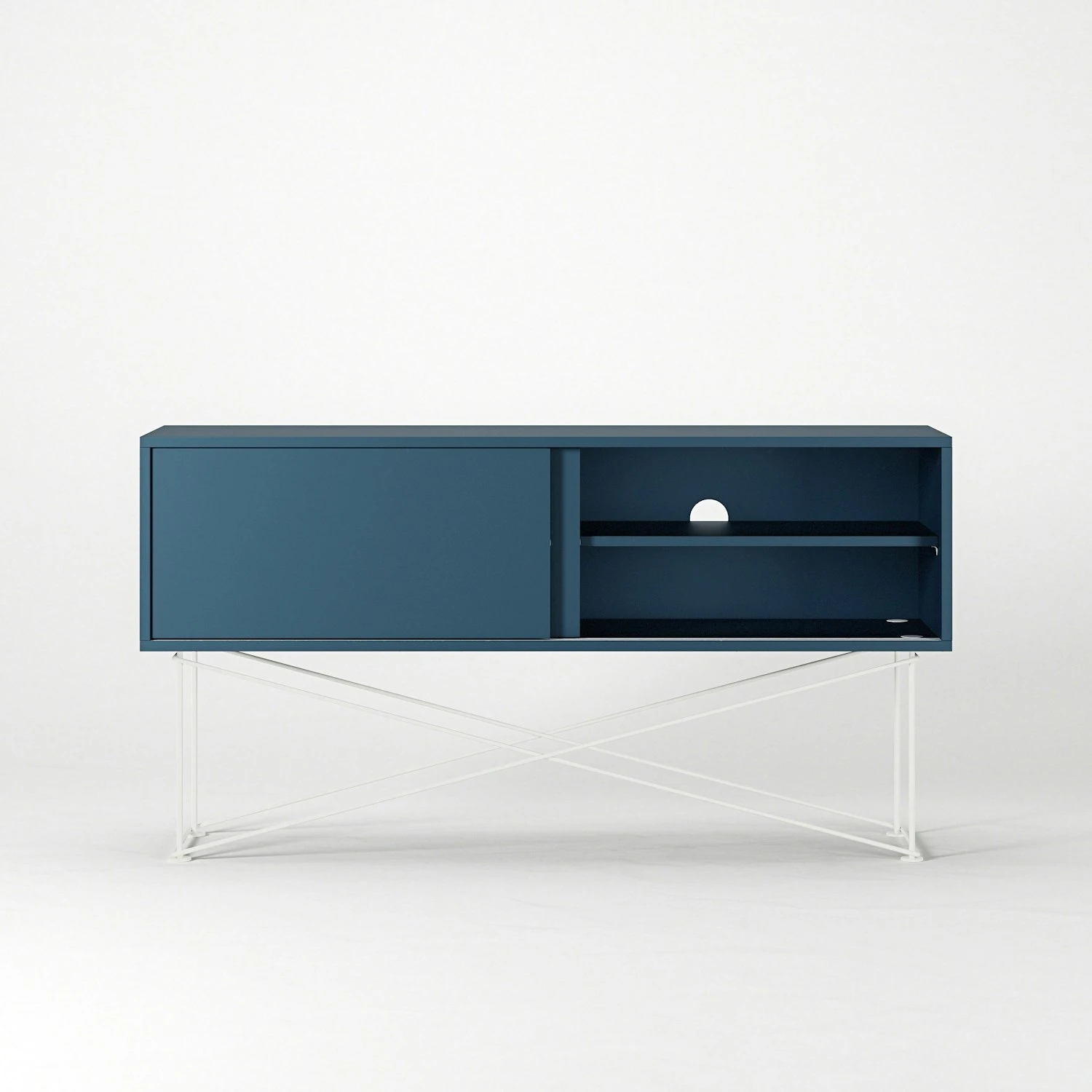 Vogue Media Furniture 136H, Darkblue/2DB/White 7 Vogue Media Furniture 136H, Darkblue/2DB/White - Afbeelding 5