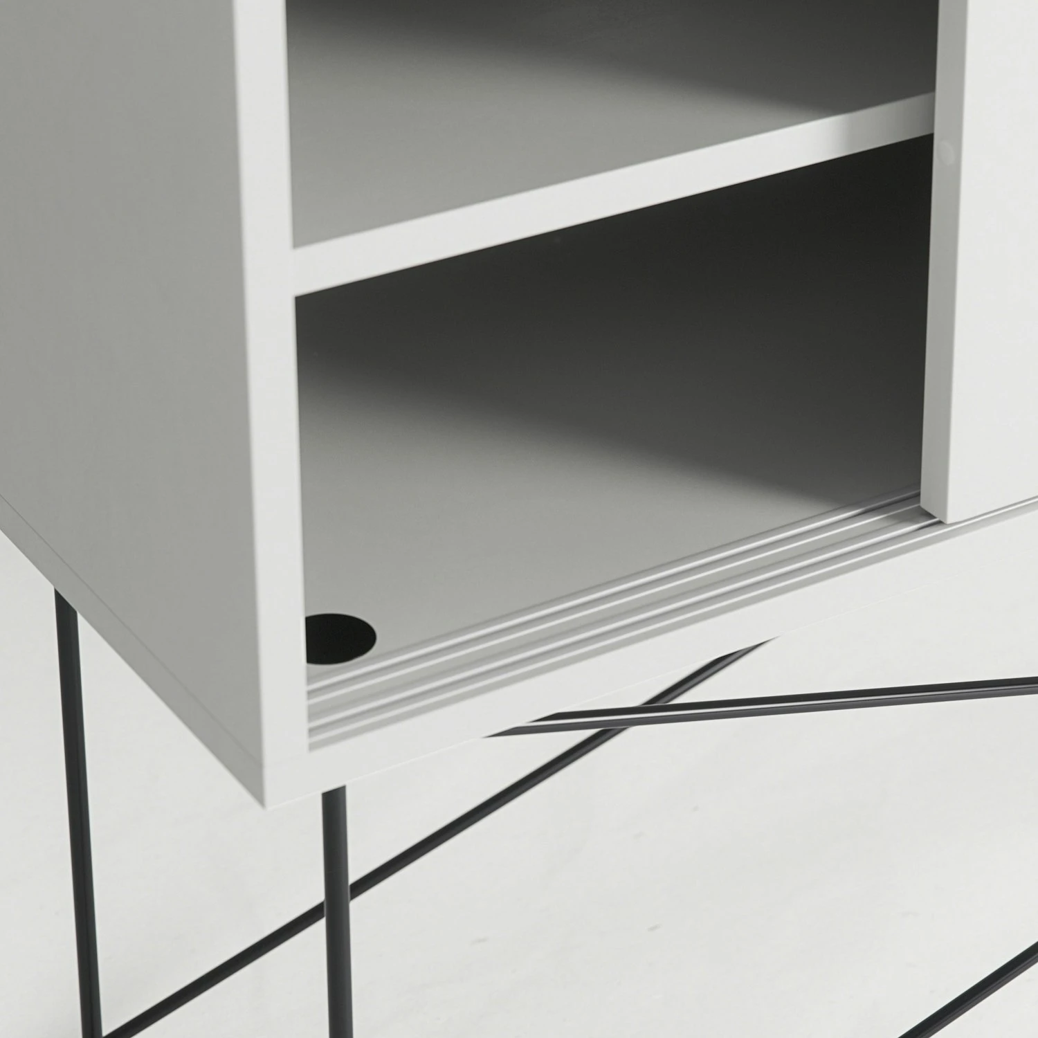 Vogue Media Furniture 136H, White/2W/Black 6 Vogue Media Furniture 136H, White/2W/Black - Afbeelding 4