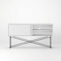 Vogue Media Furniture 136H, White/2W/Black 12 Vogue Media Furniture 136H, White/2W/Black -Meubelwinkel decotique vogue media furniture 136 with frame stand 254