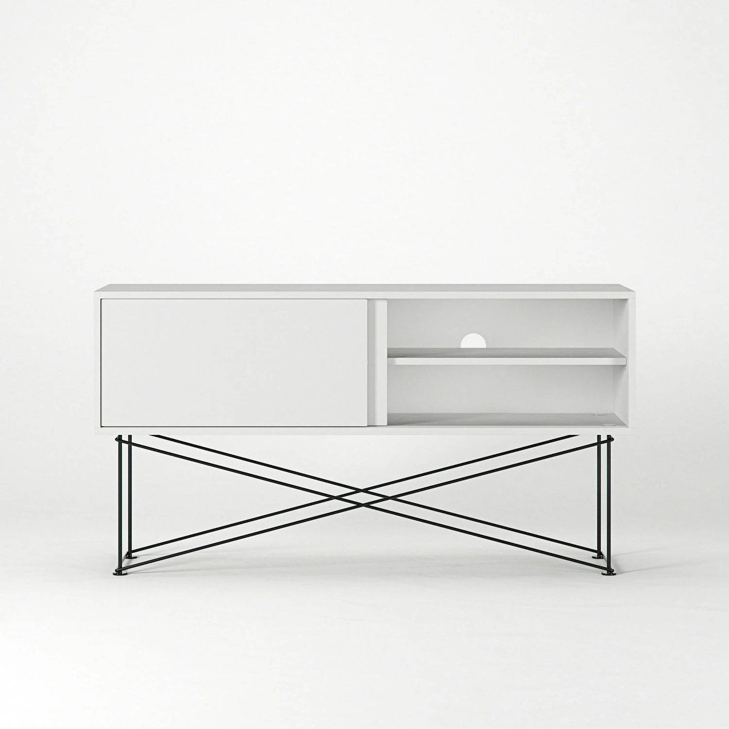 Vogue Media Furniture 136H, White/2W/Black 7 Vogue Media Furniture 136H, White/2W/Black - Afbeelding 5