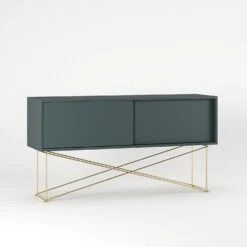 Vogue Media Furniture 136H, Grey/2G/Brass -Meubelwinkel decotique vogue media furniture 136 with frame stand 300