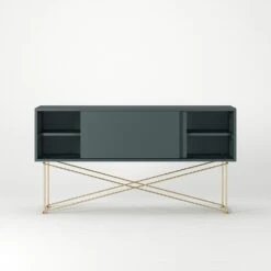 Vogue Media Furniture 136H, Grey/2G/Brass -Meubelwinkel decotique vogue media furniture 136 with frame stand 303