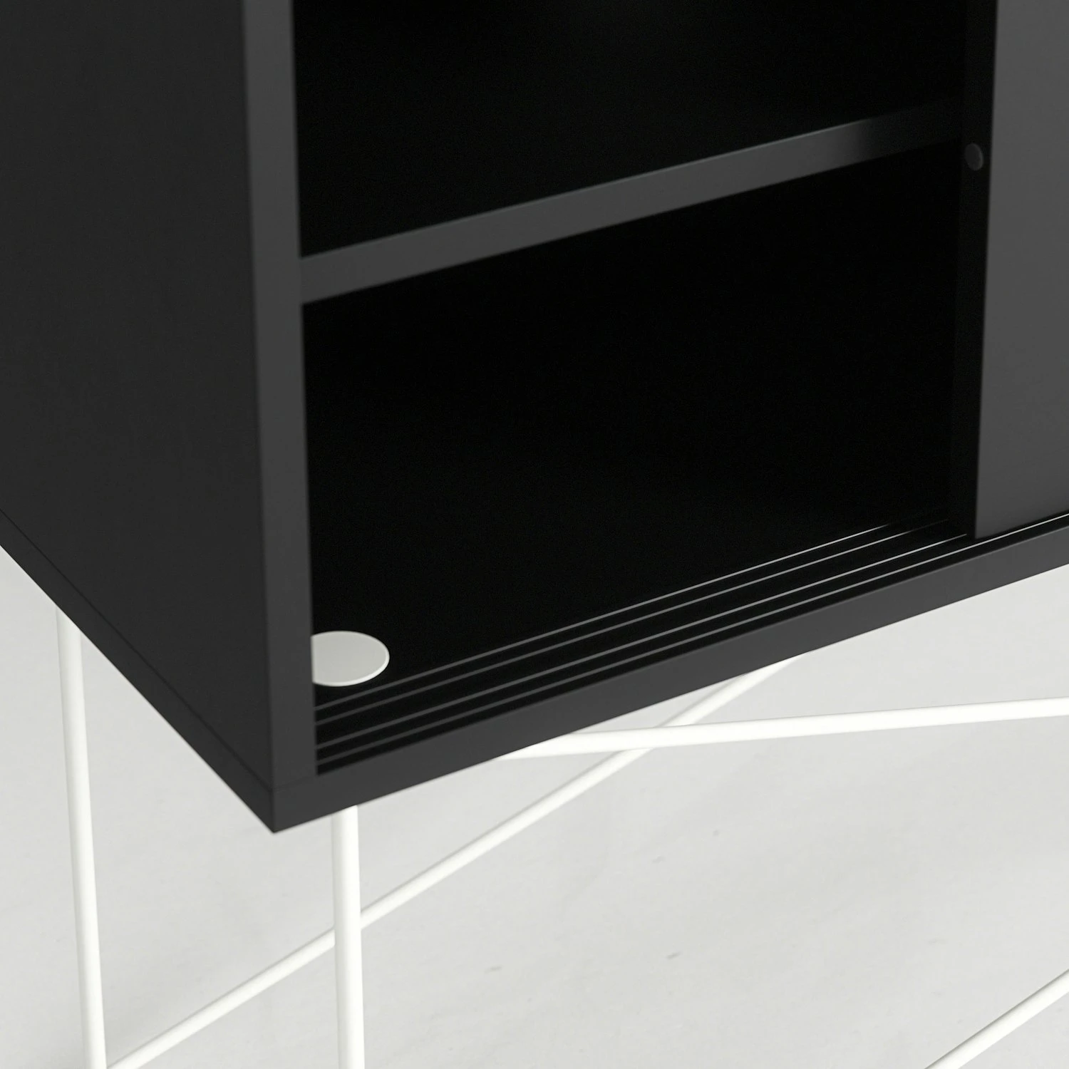 Vogue Media Furniture 136H, Antracit/2A/White 6 Vogue Media Furniture 136H, Antracit/2A/White - Afbeelding 4