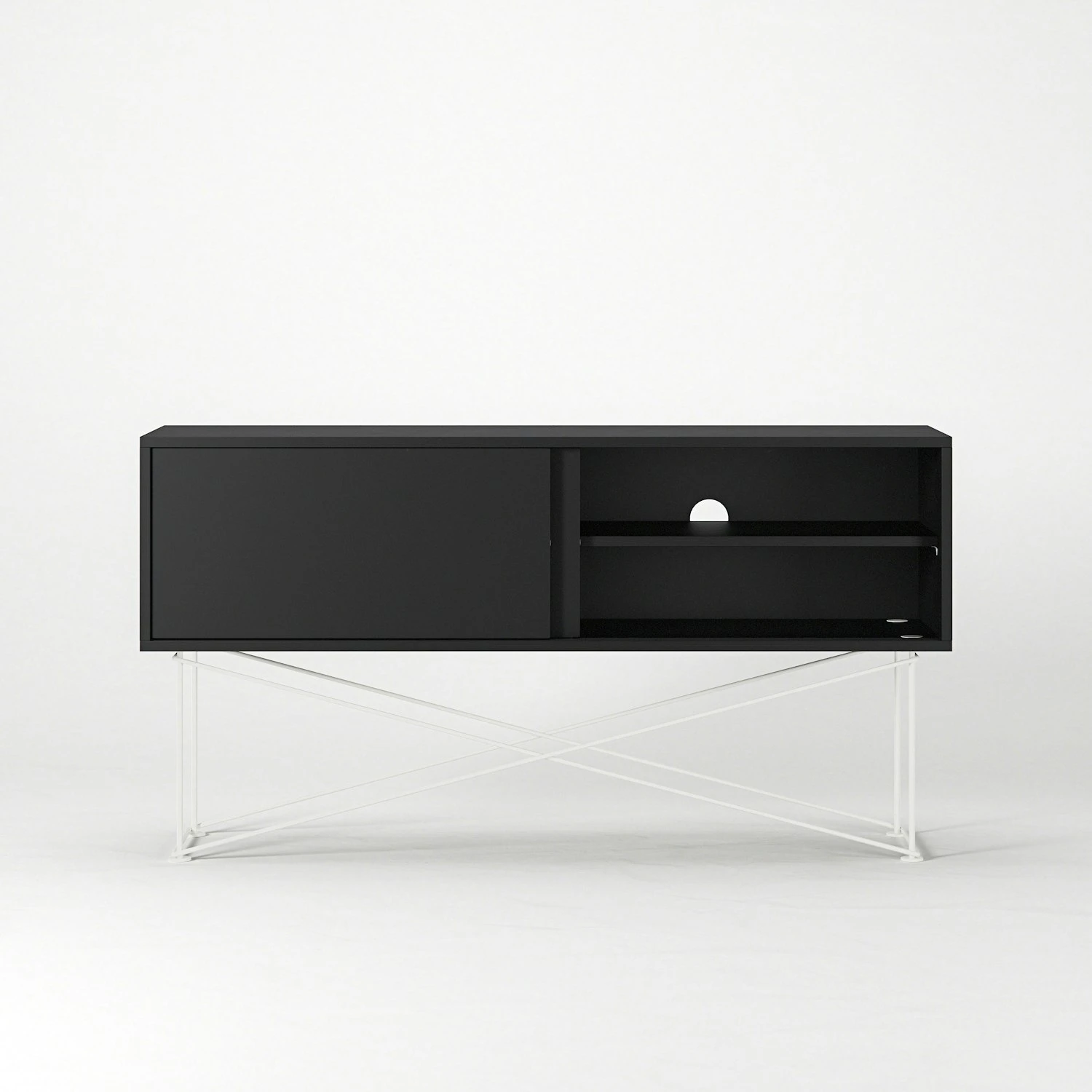 Vogue Media Furniture 136H, Antracit/2A/White 7 Vogue Media Furniture 136H, Antracit/2A/White - Afbeelding 5