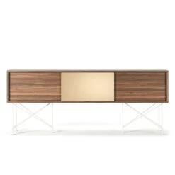 Vogue Media Furniture 180H, Walnut/2W1B/White