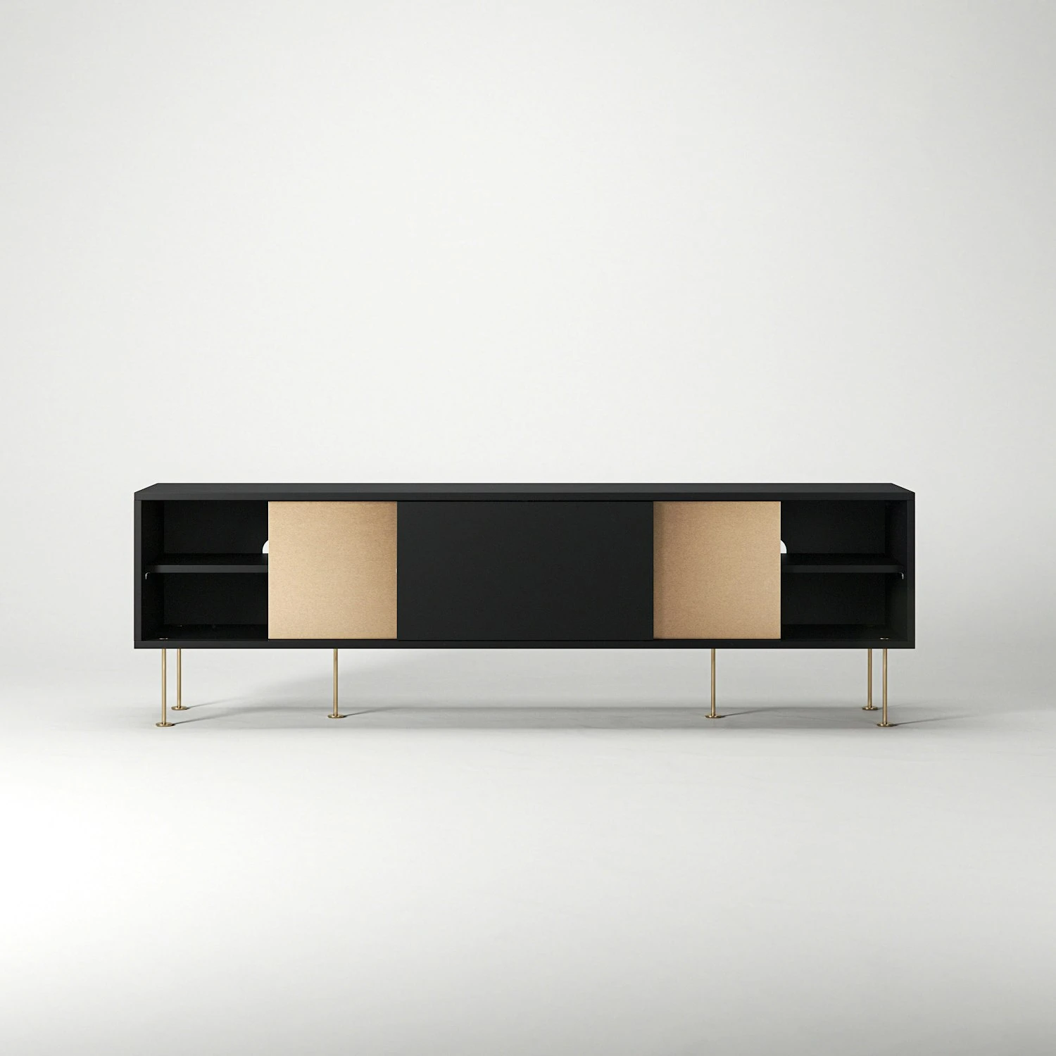 Vogue Mediabänk 180L, Antracit/1A2B/Mässing 8 Vogue Mediabänk 180L, Antracit/1A2B/Mässing - Afbeelding 6