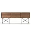 Vogue Media Furniture 180H, Walnut/3W/Black -Meubelwinkel decotique vogue media furniture 180 with frame stand 102