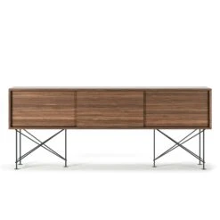 Vogue Media Furniture 180H, Walnut/3W/Black