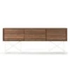 Vogue Media Furniture 180H, Walnut/3W/White -Meubelwinkel decotique vogue media furniture 180 with frame stand 179