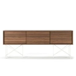 Vogue Media Furniture 180H, Walnut/3W/White