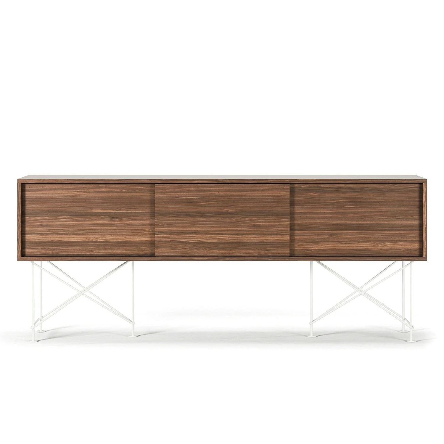 Vogue Media Furniture 180H, Walnut/3W/White 3 Vogue Media Furniture 180H, Walnut/3W/White