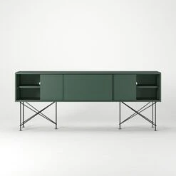 Vogue Media Furniture 180H, Green/3G/Black -Meubelwinkel decotique vogue media furniture 180 with frame stand 227