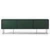 Vogue Mediakast Met Poten 180 Cm, Groen / Zwart -Meubelwinkel decotique vogue media furniture 180 with legs 155
