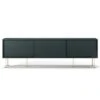 Vogue Mediakast Met Poten 180 Cm, Grijs / Messing -Meubelwinkel decotique vogue media furniture 180 with legs 72