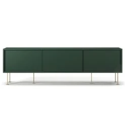 Vogue Mediakast Met Poten 180 Cm, Groen / Messing