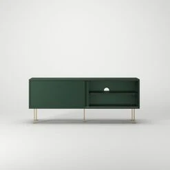 Vogue Mediakast Met Poten 136 Cm, Groen / Messing -Meubelwinkel decotique vogue mediakast met poten 136 cm 56