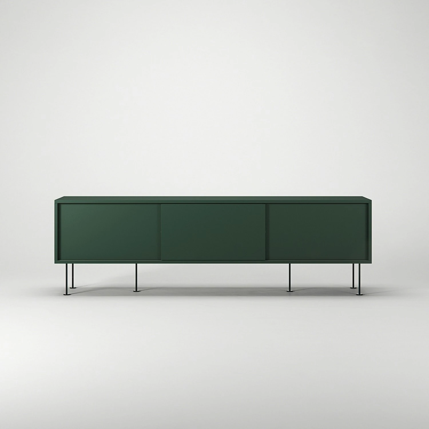 Vogue Mediakast Met Poten 180 Cm, Groen / Zwart 4 Vogue Mediakast Met Poten 180 Cm, Groen / Zwart - Afbeelding 2